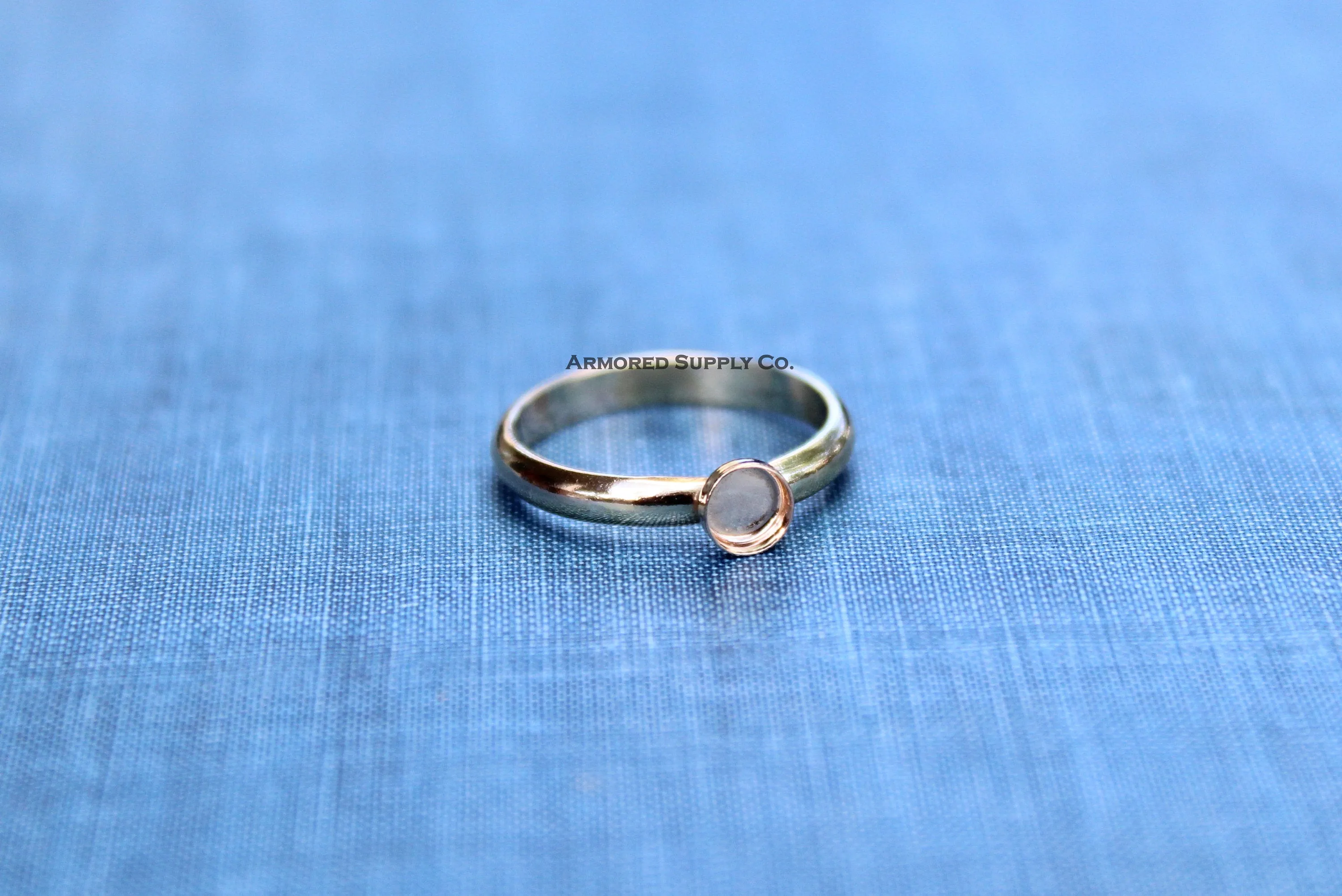 Gold Filled 6mm Bezel Comfort Ring band blank