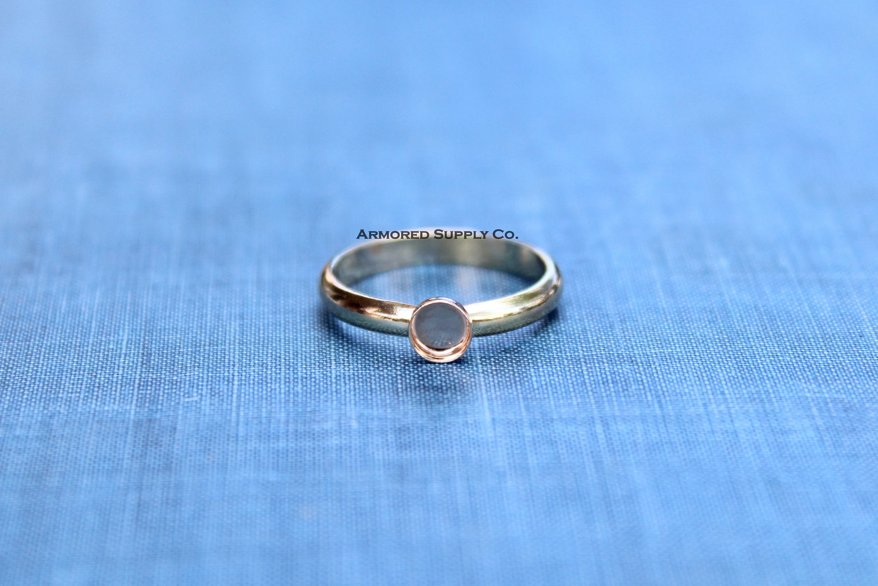 Gold Filled 6mm Bezel Comfort Ring band blank