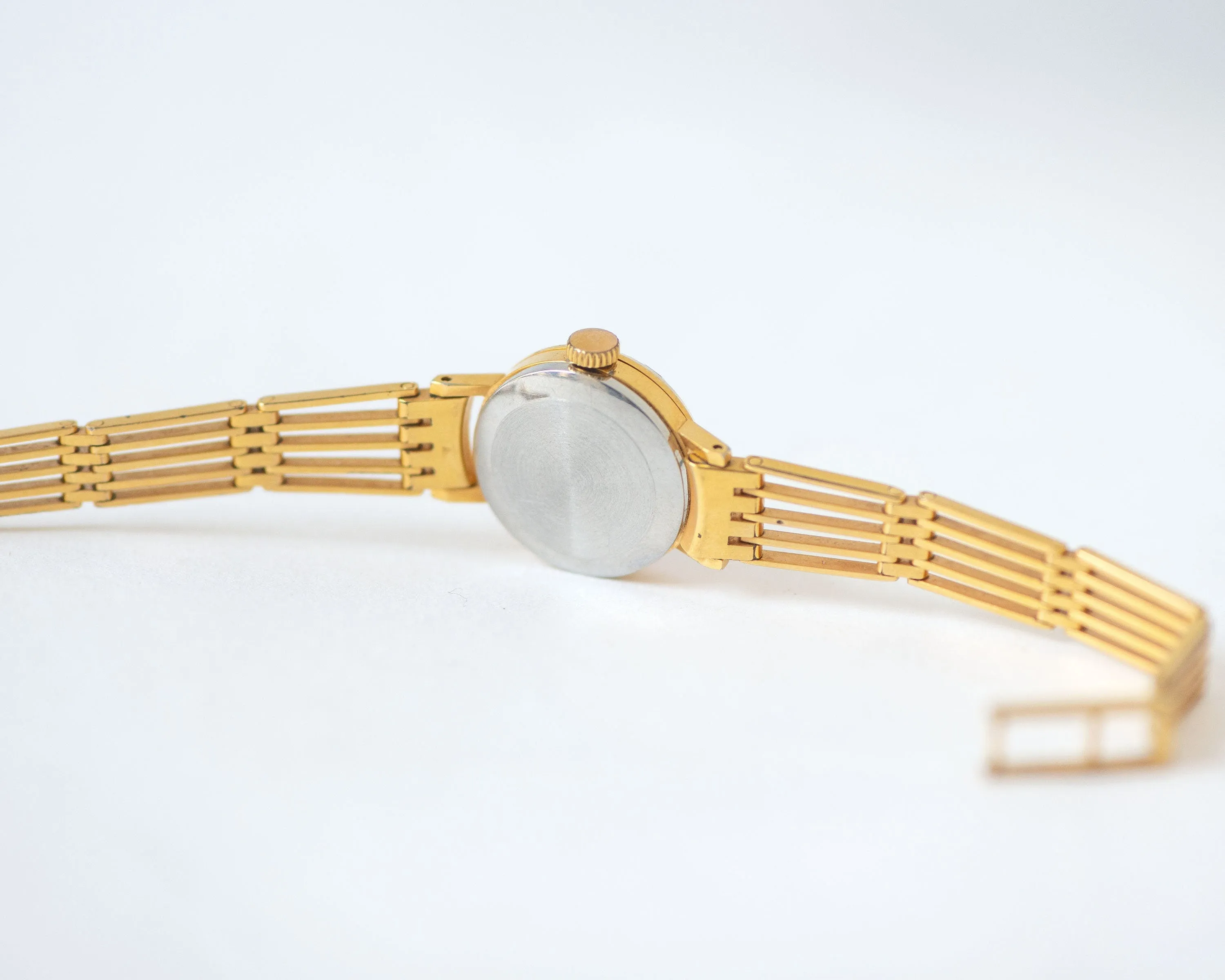 Gold plated cocktail watch for women pink cover, retro women watch Seagull tiny vintage rare design watch classic jewelry bride gift