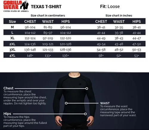 Gorilla Wear - Texas T-shirt