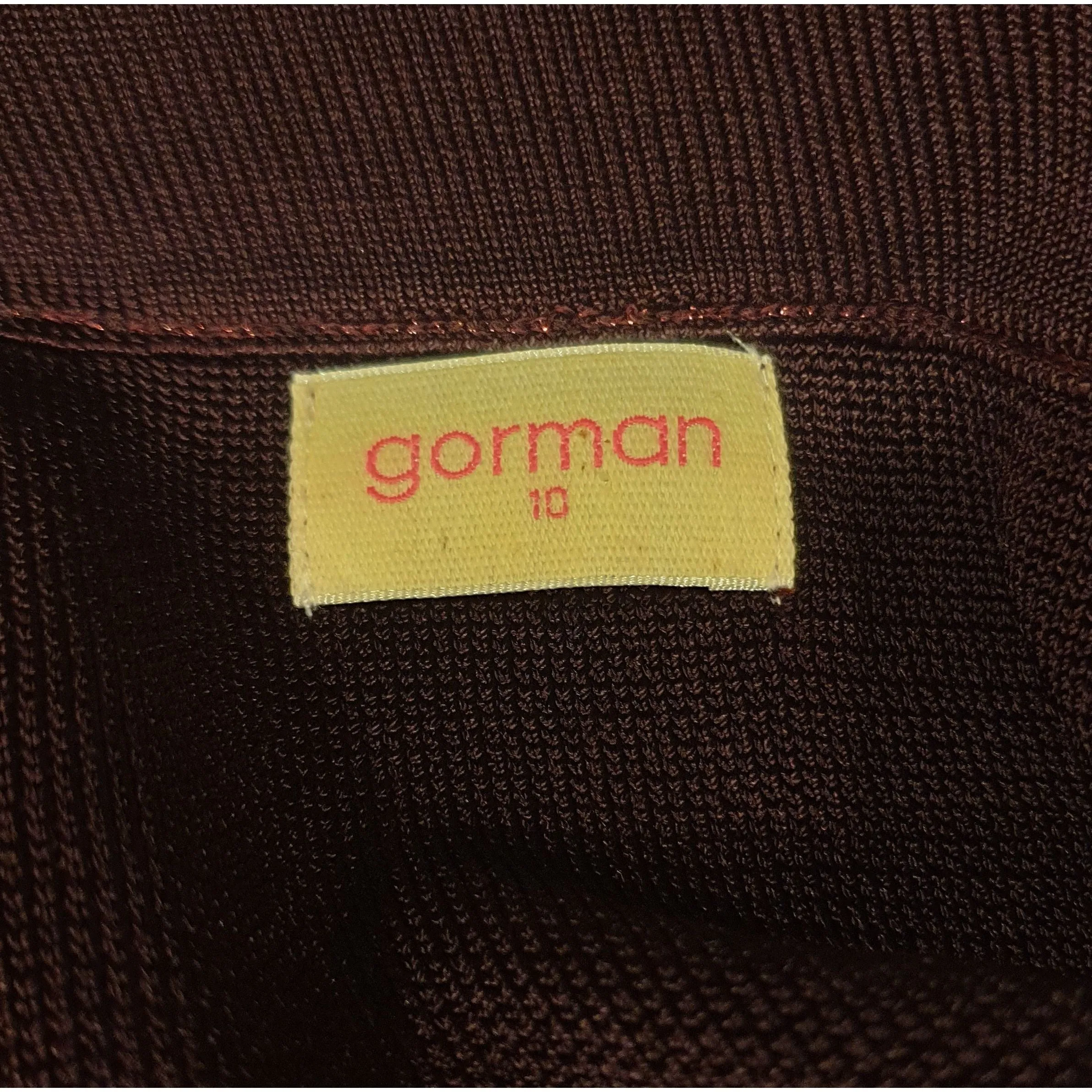 Gorman sparkly deep red fine knit pencil skirt size 10