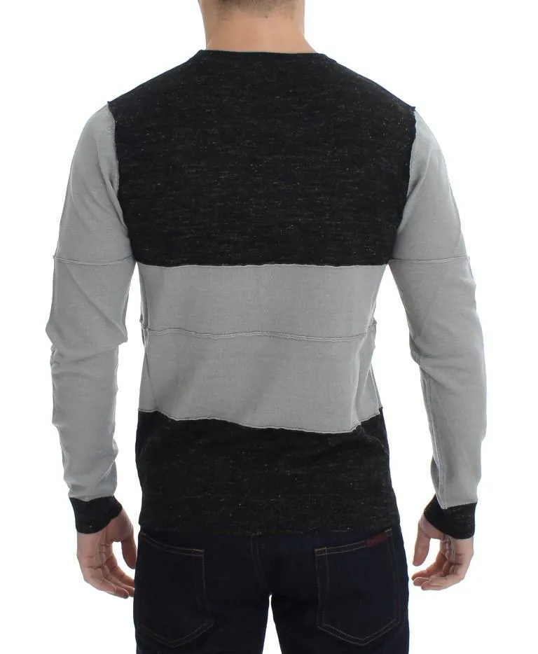 Gray Crewneck Wool Sweater