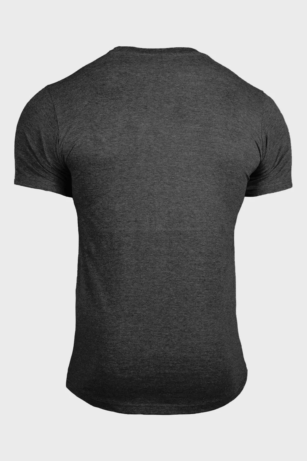 Gray Sunflower Graphic Print Muscle Fit Men's T Shirt