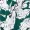 Green And White Floral Printed 3/4 Sleeve Midi Shirt Dress