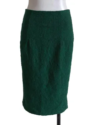 Green Lace Pencil Skirt