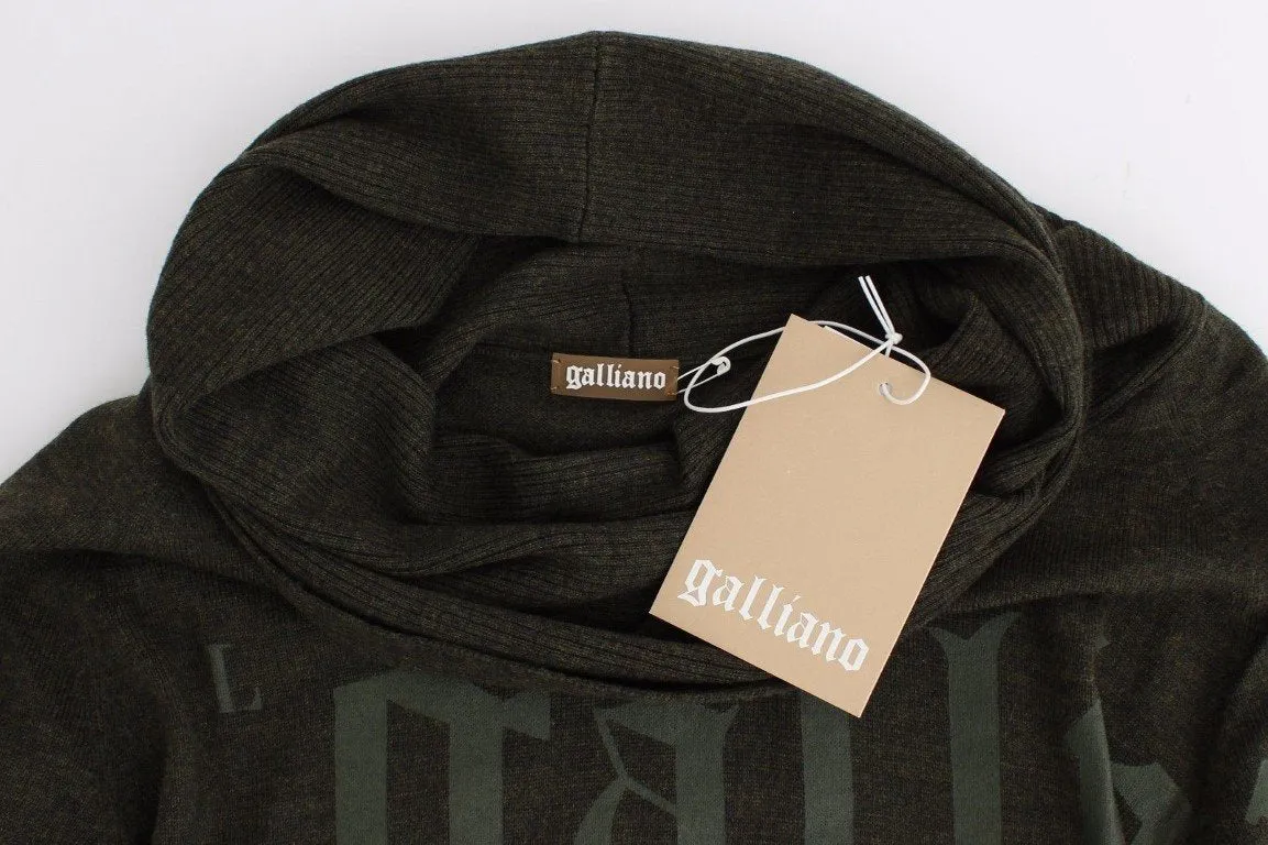 Green wwol turtleneck sweater