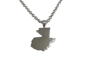 Guatemala Map Shape Pendant Necklace