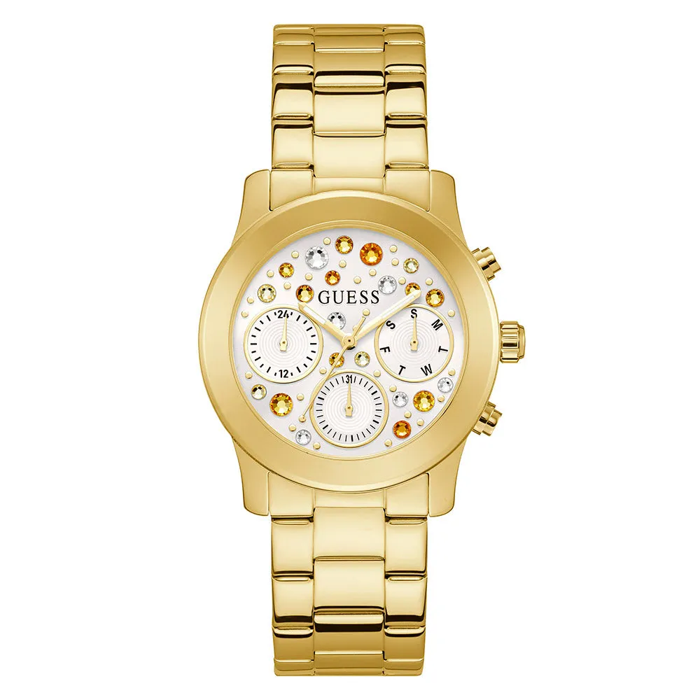 Guess Women's Watch Gold Tone Case Quartz