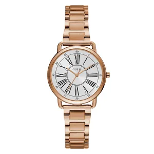 Guess Women's Watch Rose Gold Tone Case Quartz