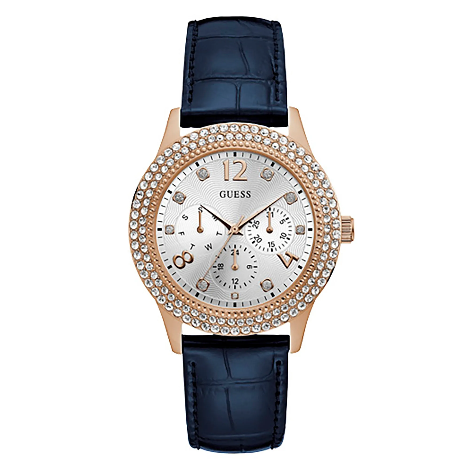 Guess Women's Watch Rose Gold Tone Case Quartz