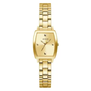 Guess Women's Watch Yellow Gold Tone Case Quartz