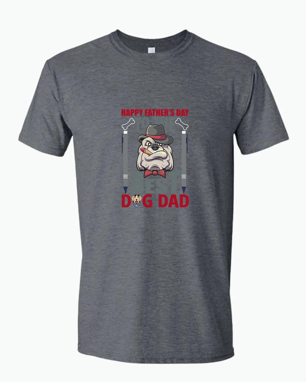 Happy father's day to the best dog dad t-shirt daddy dog t-shirt