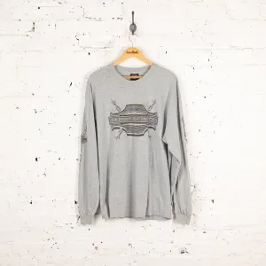 Harley Davidson West Virginia Dealership Long Sleeve T Shirt - Grey - XL