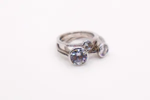 Harmony Gemstone Trio Ring Set