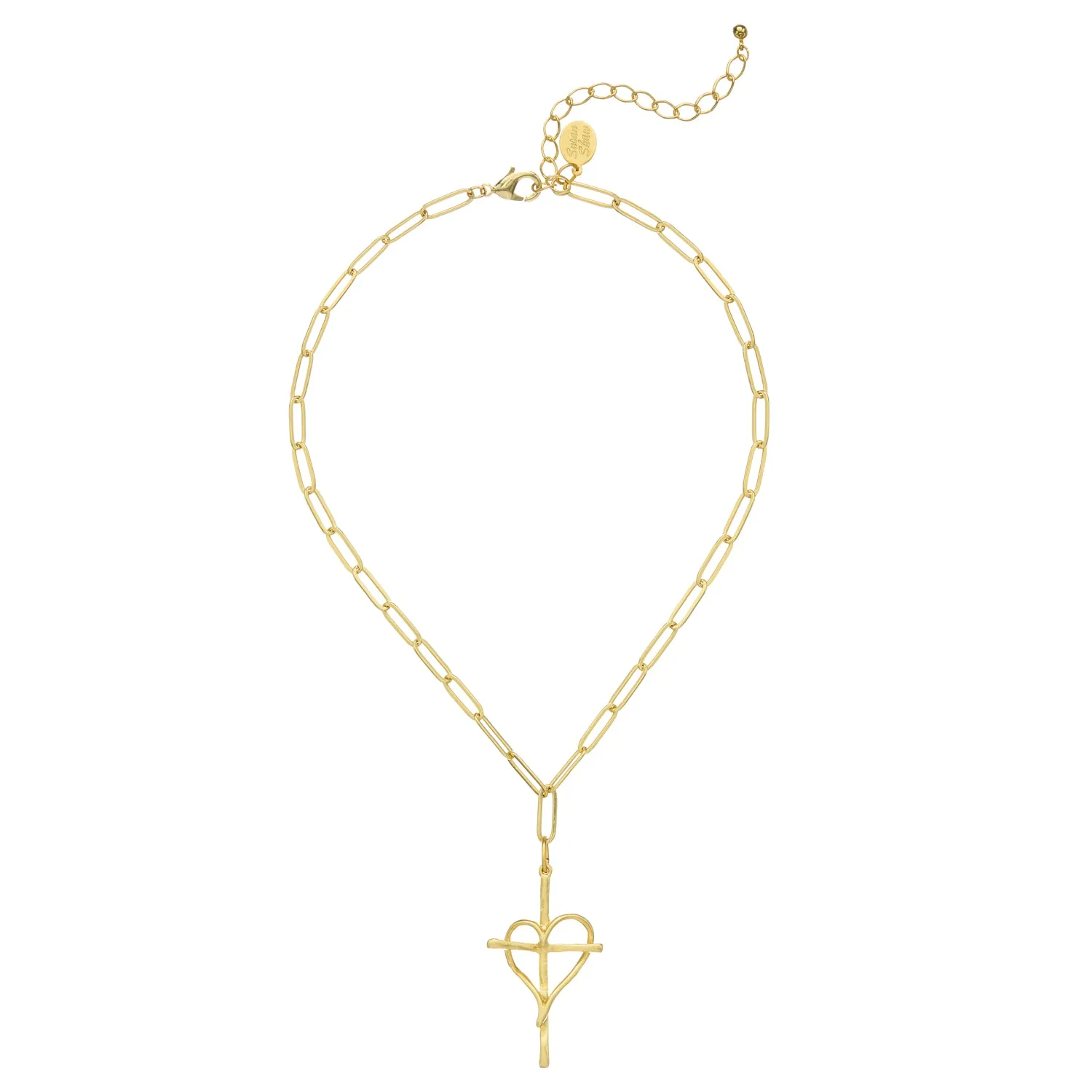 Heart Cross Necklace