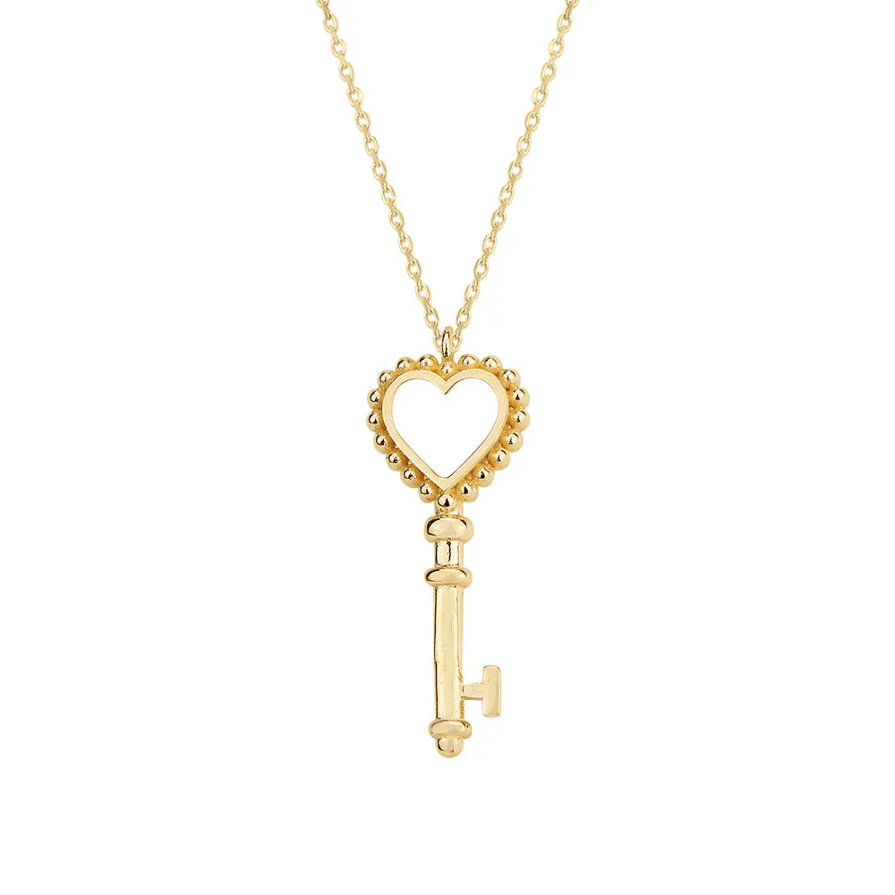 HEART KEY NECKLACE