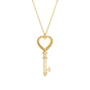 HEART KEY NECKLACE