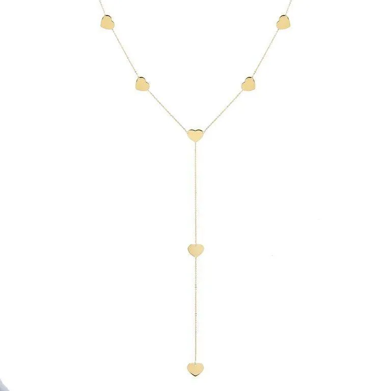 Heart Lariat 14K