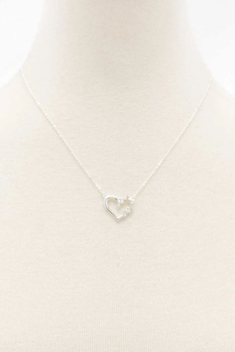 Heart Rhinestone Necklace