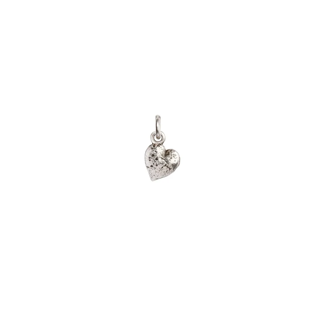 Heart Symbol Silver Charm