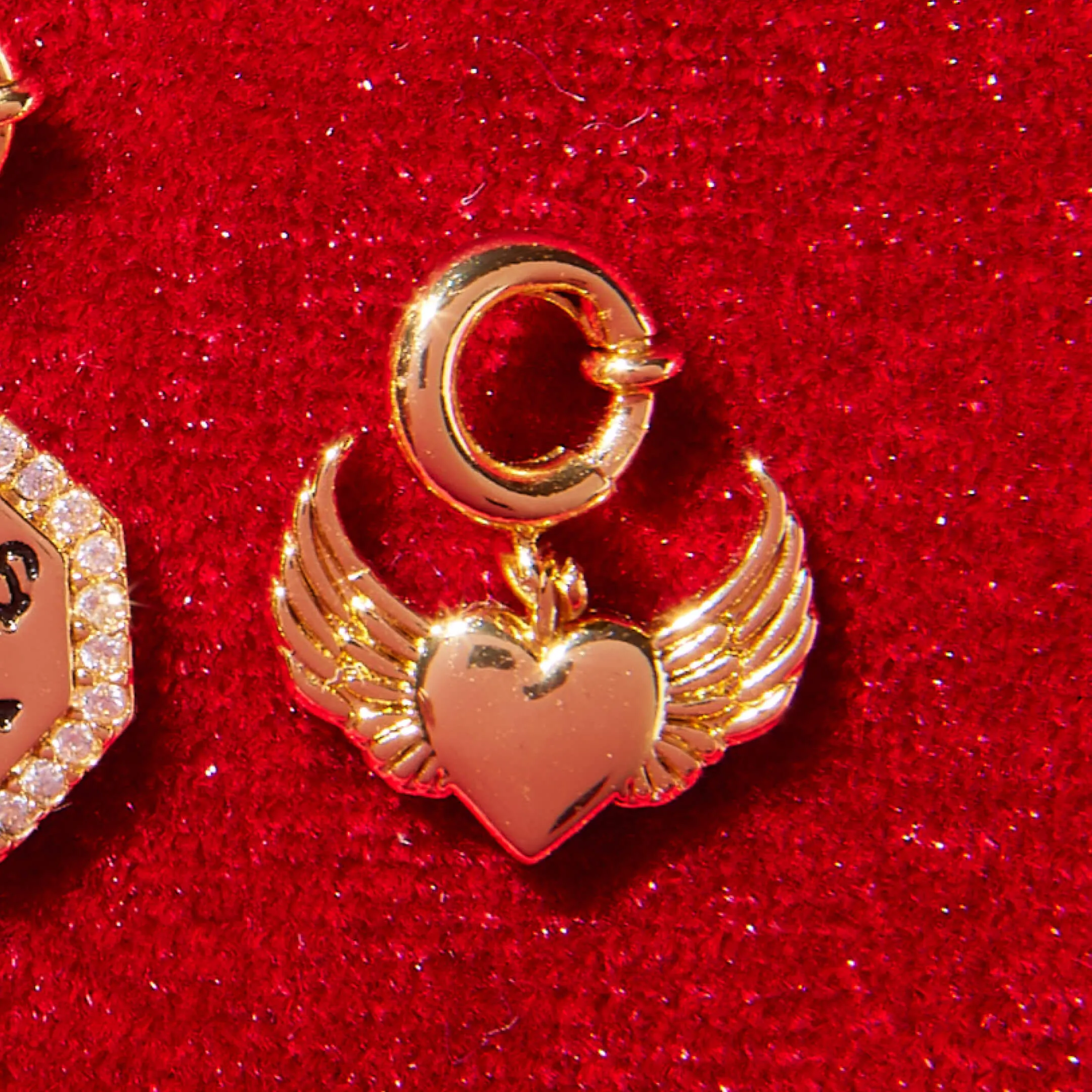 Heart Wings Charm