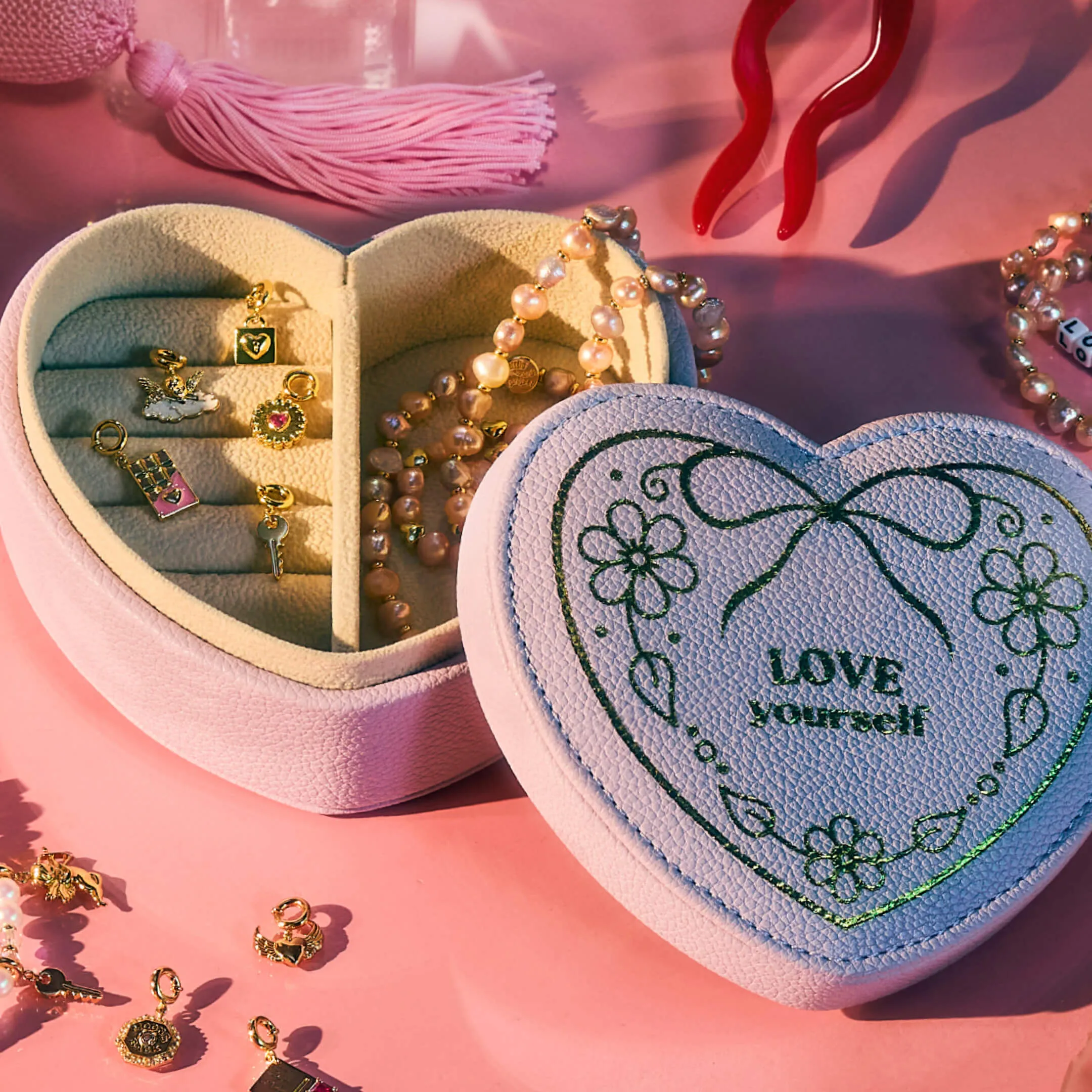 Heart Wings Charm