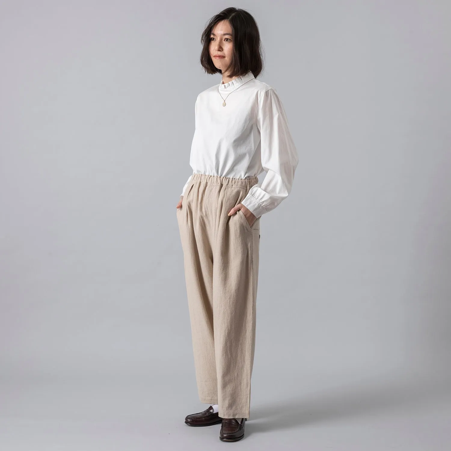 HEAVENLY | ヘブンリー　Linen Rayon Wide Tapered Pants