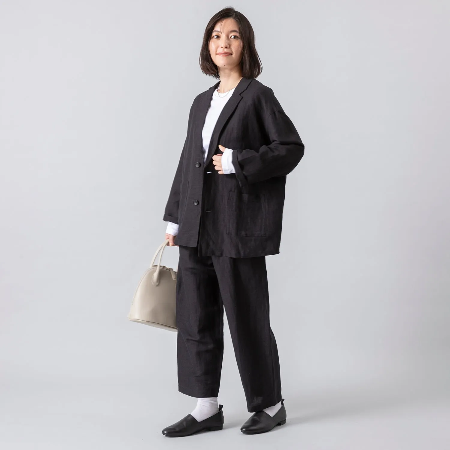 HEAVENLY | ヘブンリー　Linen Rayon Wide Tapered Pants