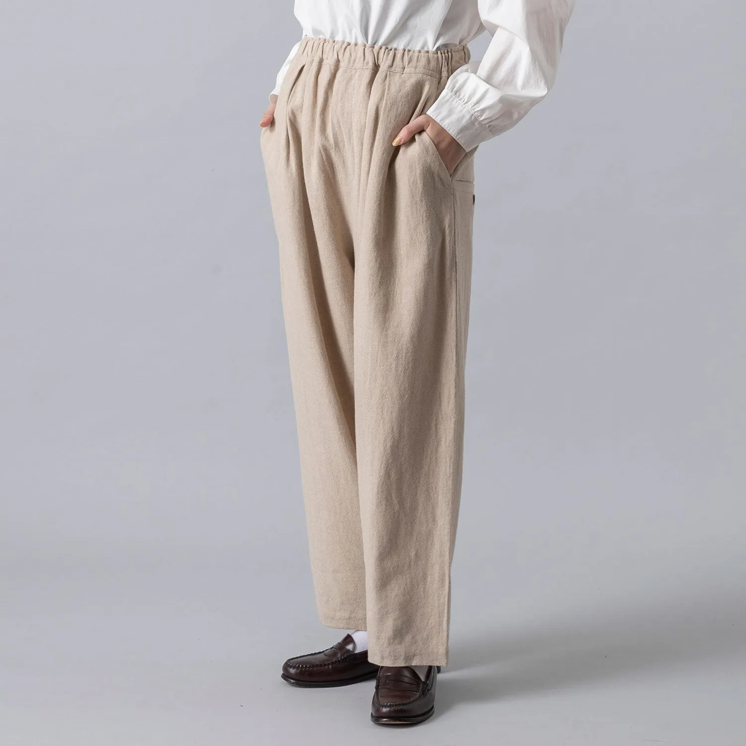 HEAVENLY | ヘブンリー　Linen Rayon Wide Tapered Pants