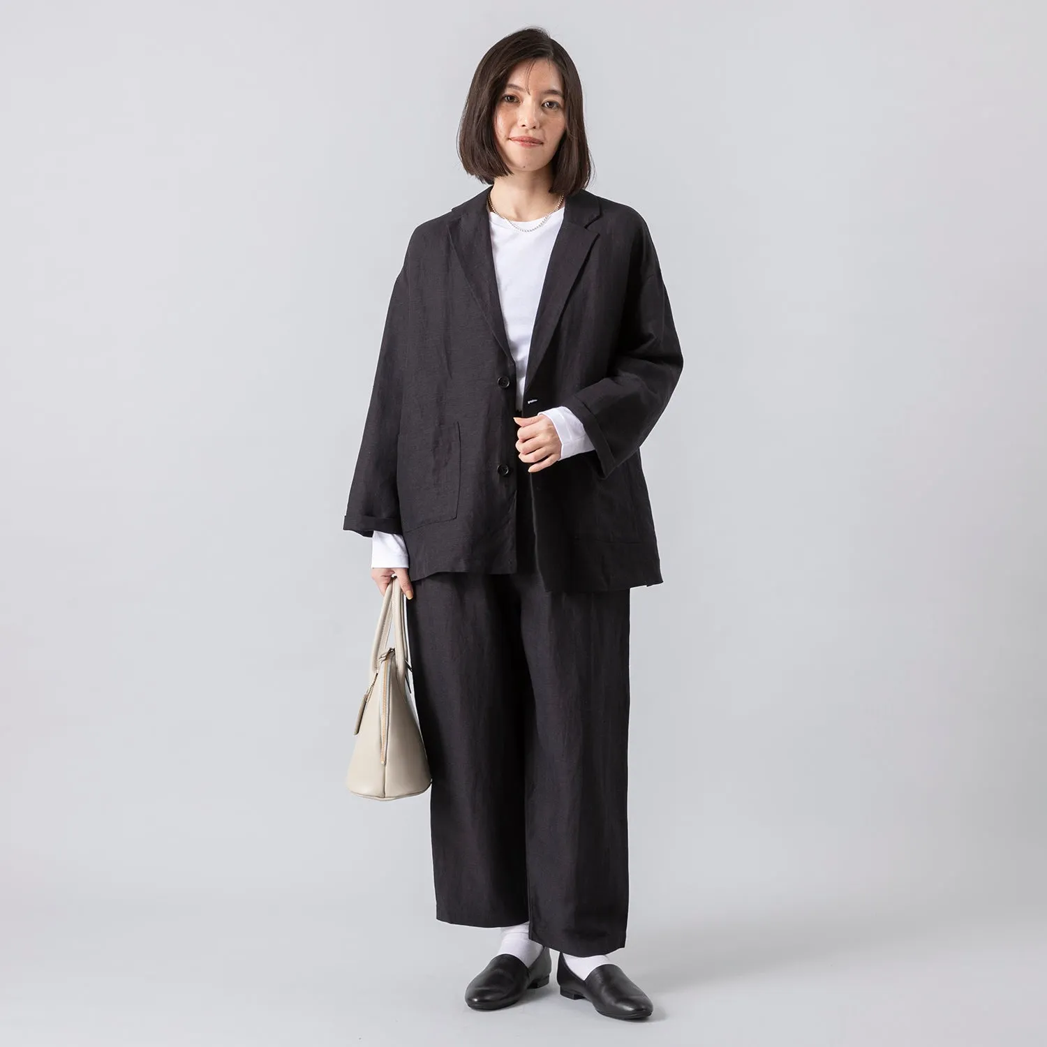 HEAVENLY | ヘブンリー　Linen Rayon Wide Tapered Pants
