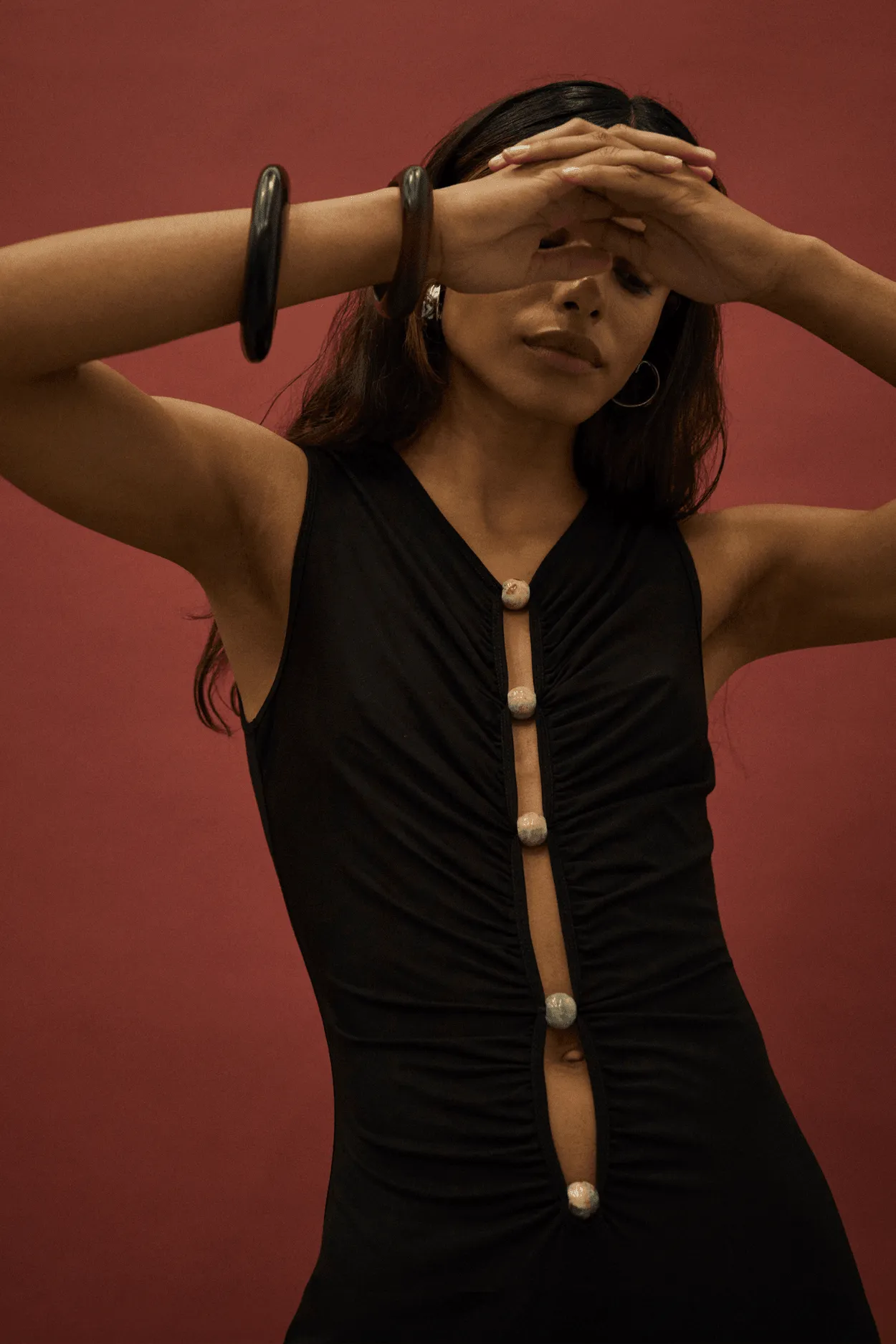 HIDDEN GEM TANK MAXI DRESS | BLACK