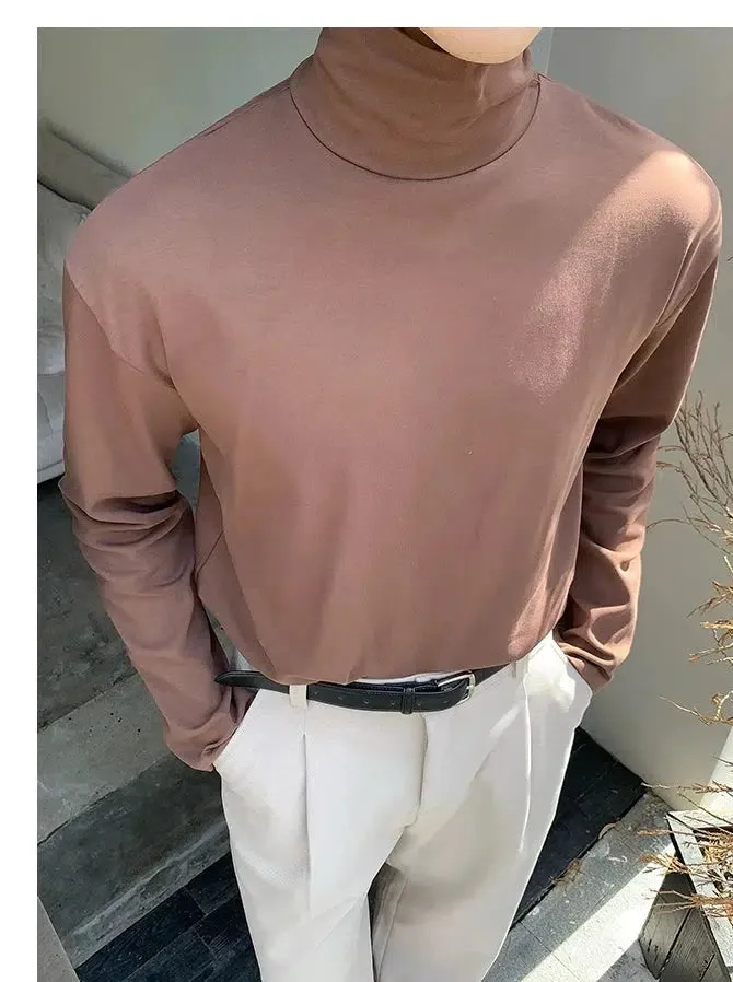 High Neck Long Sleeve Pullover