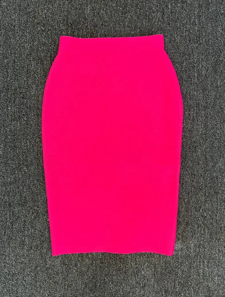 High Quality Women's Bandage Skirt Elegant Pencil Skirt Sexy Club Party Office Wear Vintage Skirts