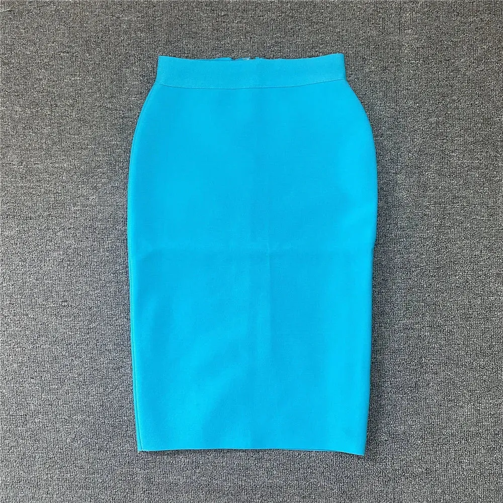 High Quality Women's Bandage Skirt Elegant Pencil Skirt Sexy Club Party Office Wear Vintage Skirts