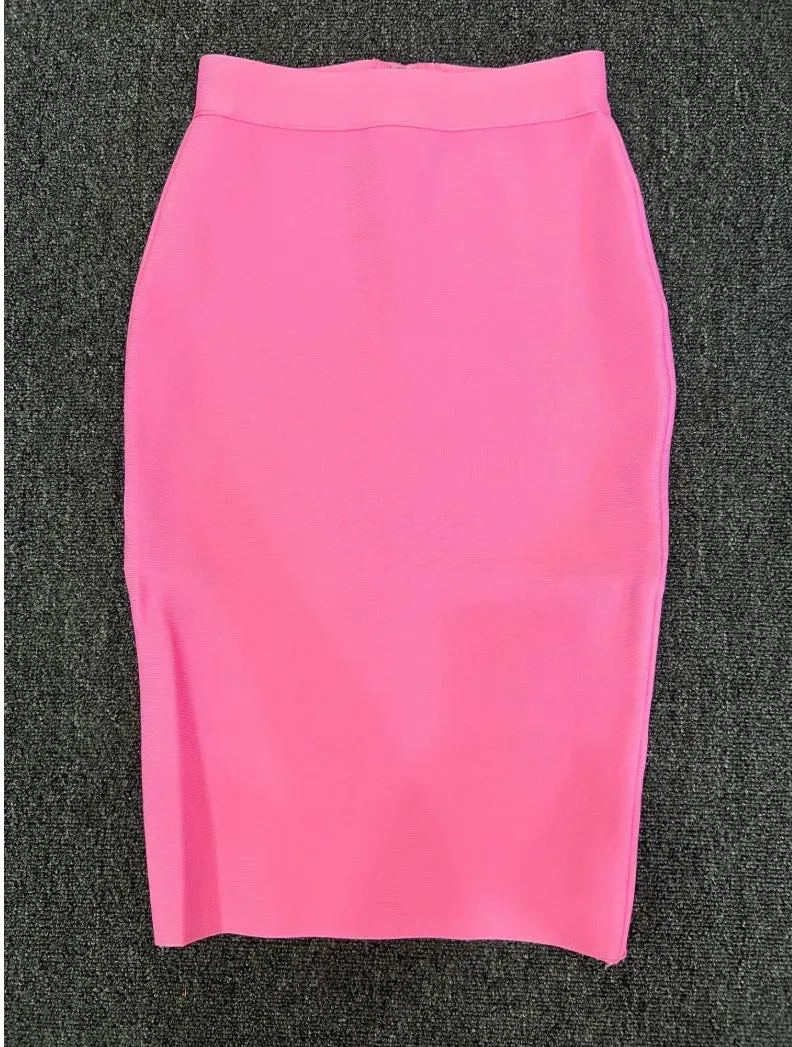High Quality Women's Bandage Skirt Elegant Pencil Skirt Sexy Club Party Office Wear Vintage Skirts