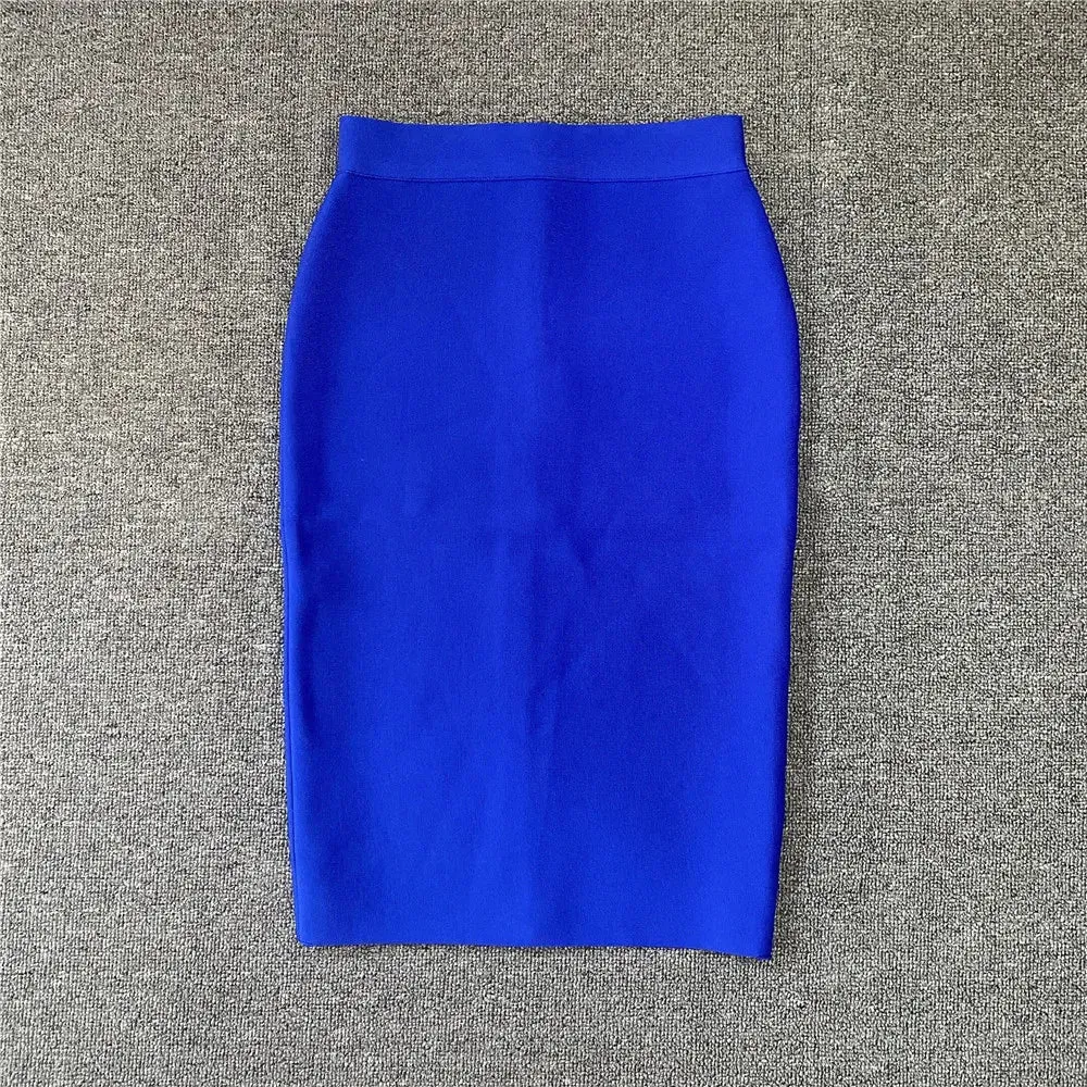 High Quality Women's Bandage Skirt Elegant Pencil Skirt Sexy Club Party Office Wear Vintage Skirts