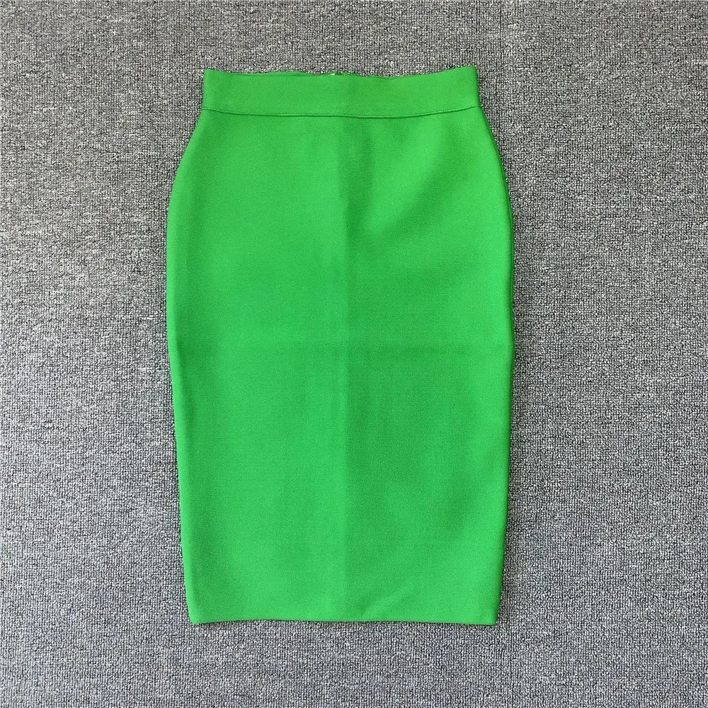 High Quality Women's Bandage Skirt Elegant Pencil Skirt Sexy Club Party Office Wear Vintage Skirts