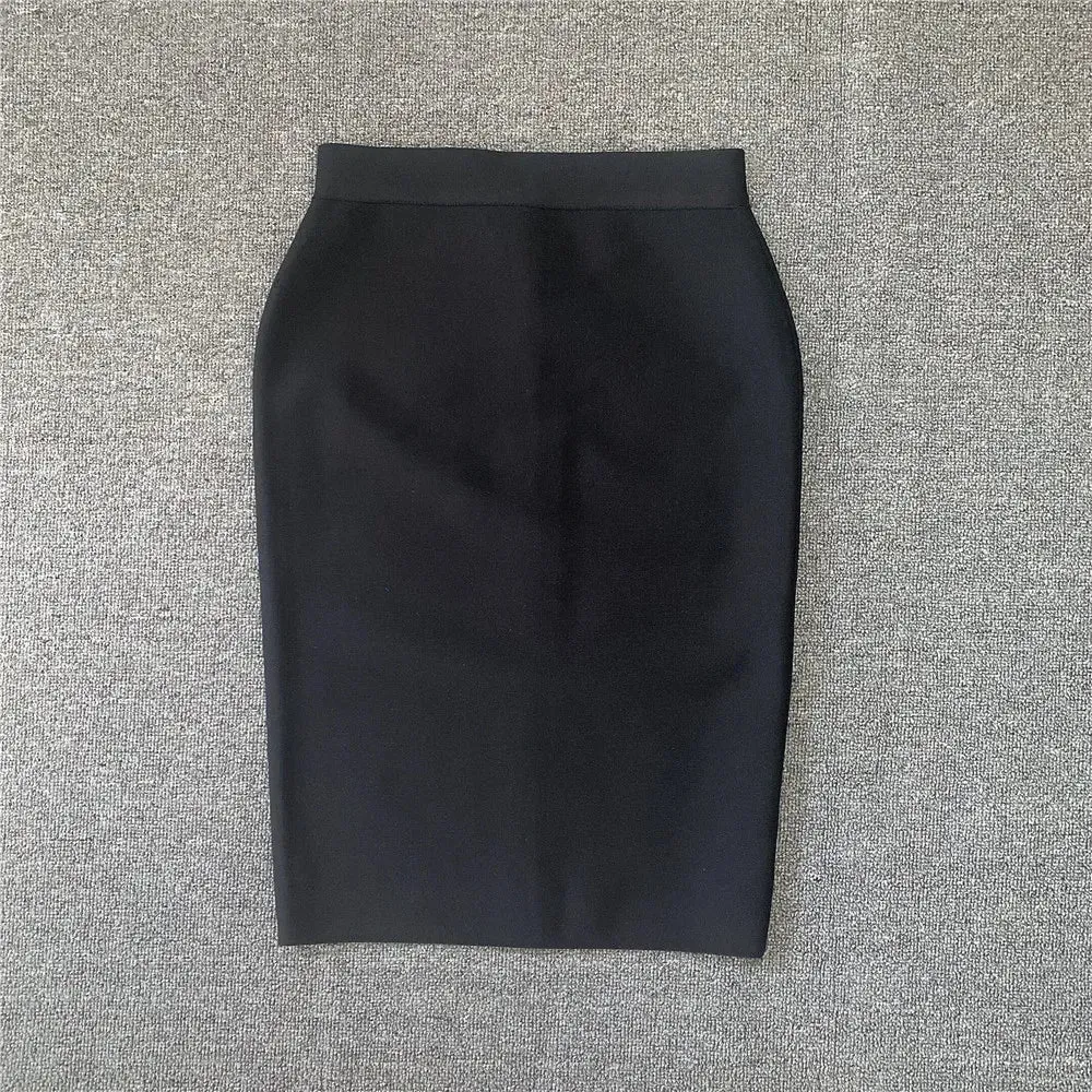 High Quality Women's Bandage Skirt Elegant Pencil Skirt Sexy Club Party Office Wear Vintage Skirts
