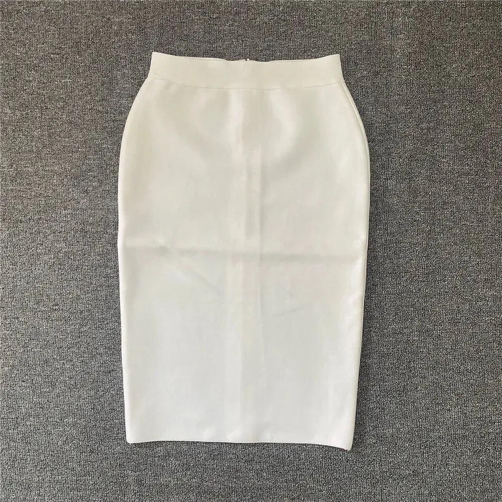 High Quality Women's Bandage Skirt Elegant Pencil Skirt Sexy Club Party Office Wear Vintage Skirts