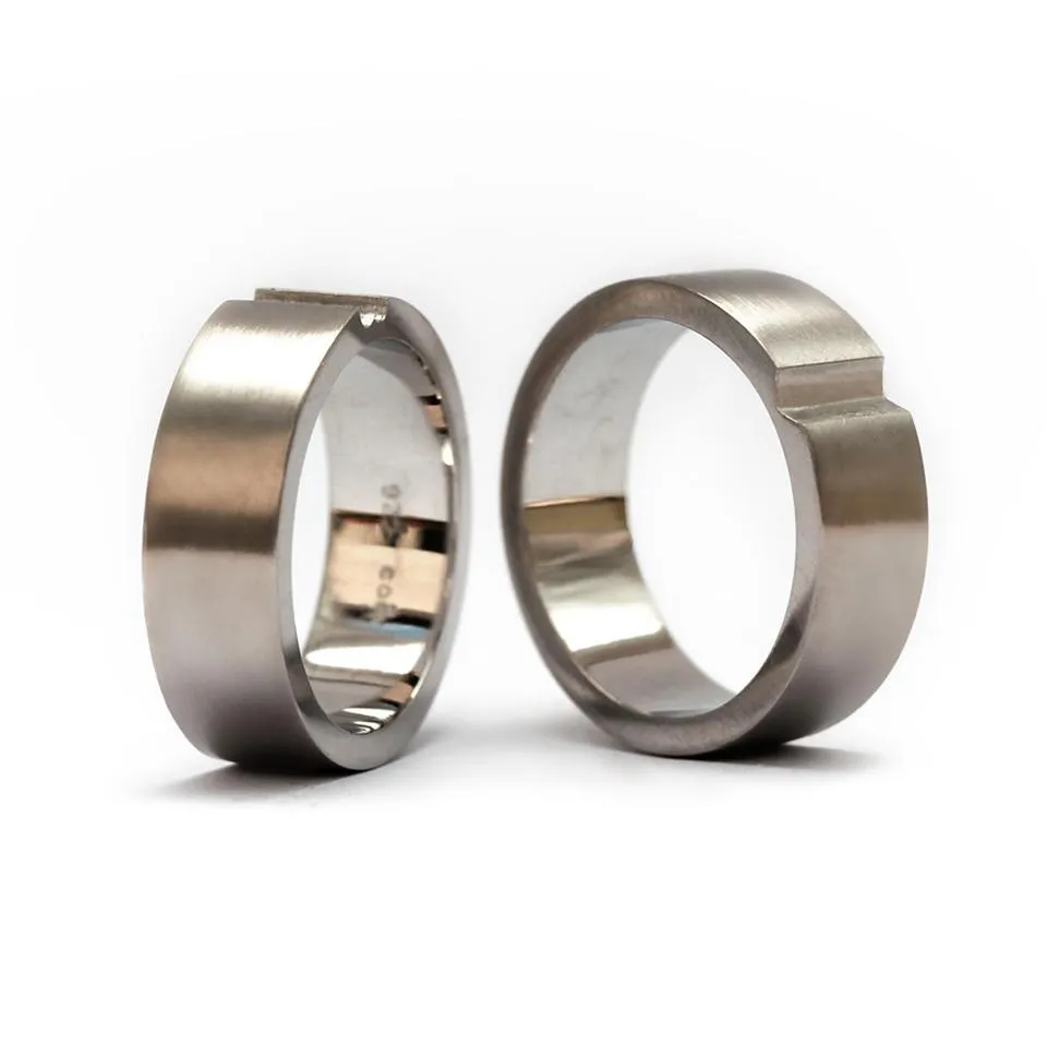 His and hers matching promise rings