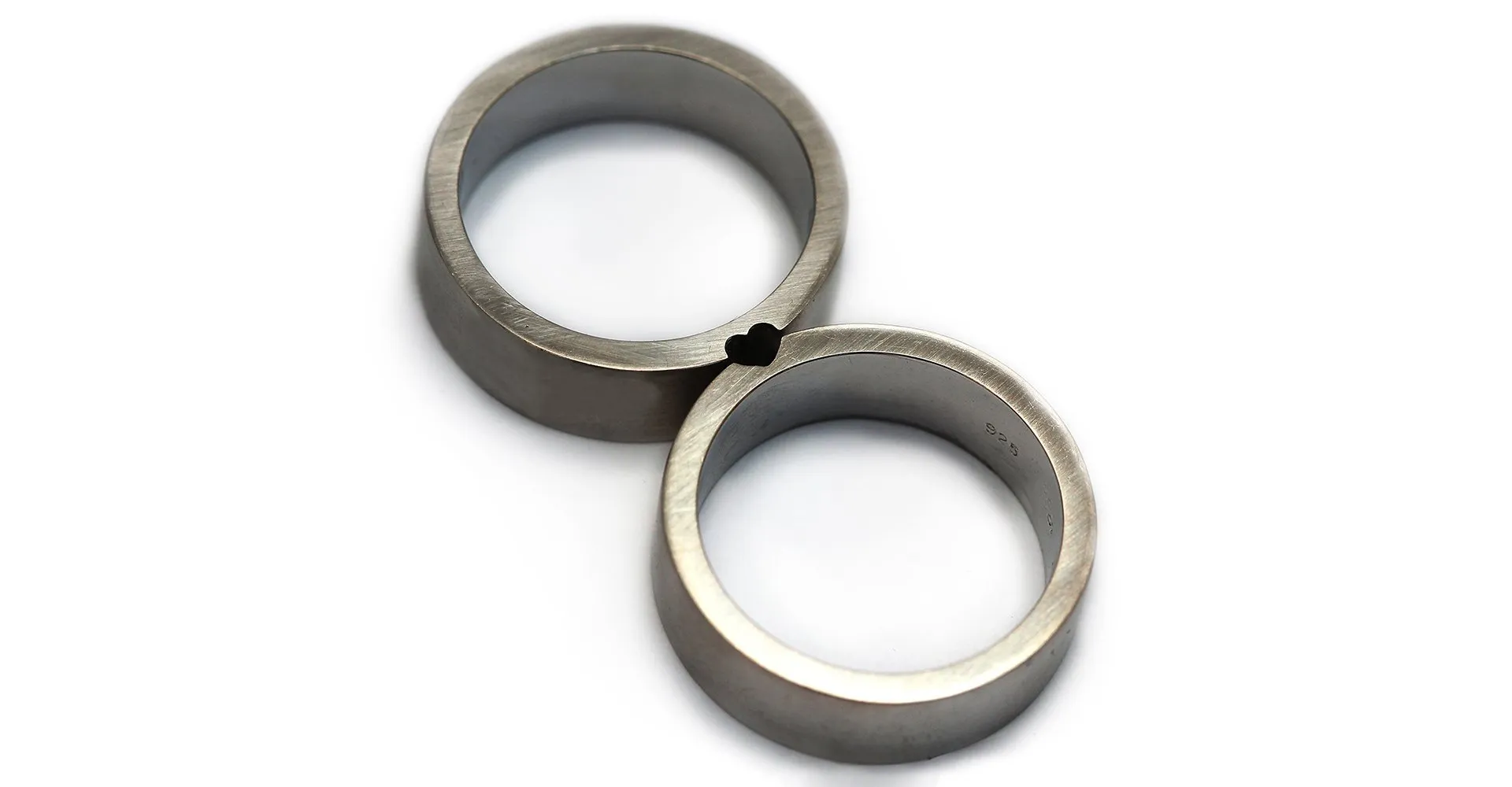 His and hers matching promise rings