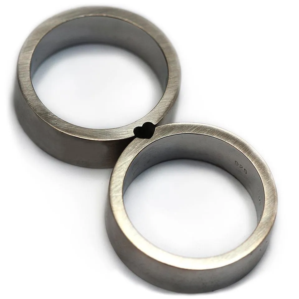 His and hers matching promise rings