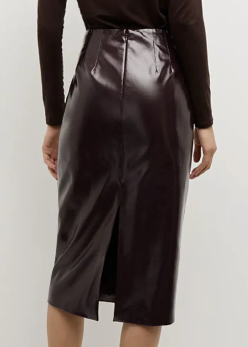 Holmes Skirt - Plum | Veronica Beard