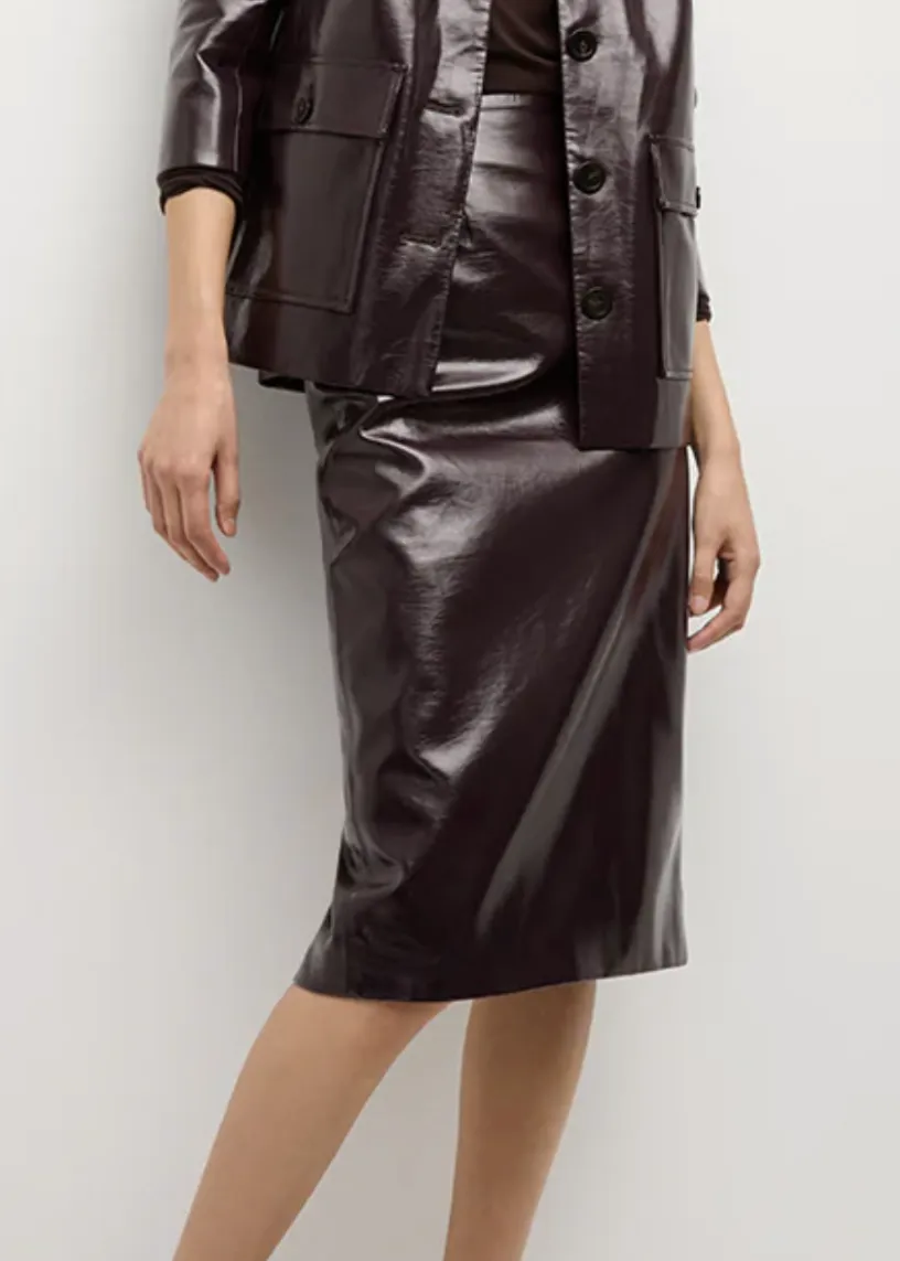 Holmes Skirt - Plum | Veronica Beard