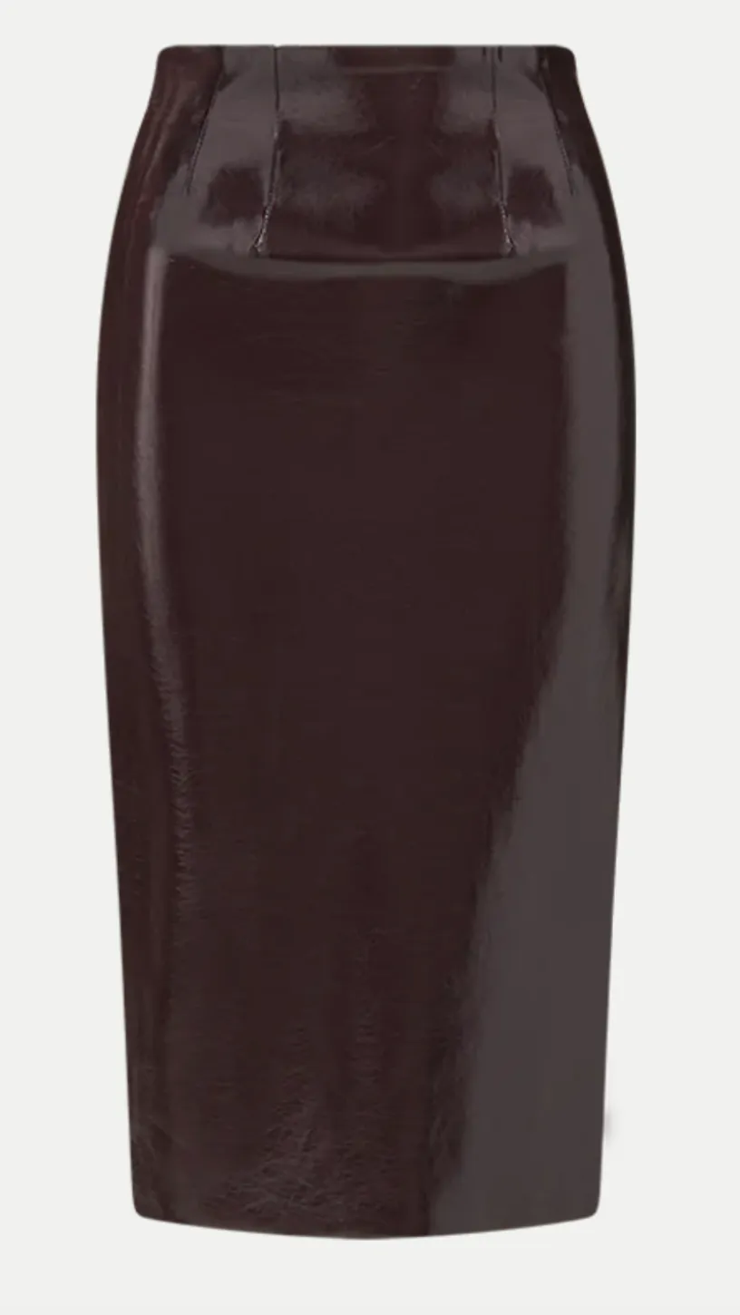 Holmes Skirt - Plum | Veronica Beard