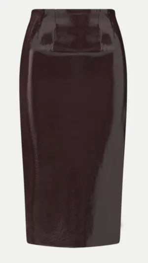 Holmes Skirt - Plum | Veronica Beard