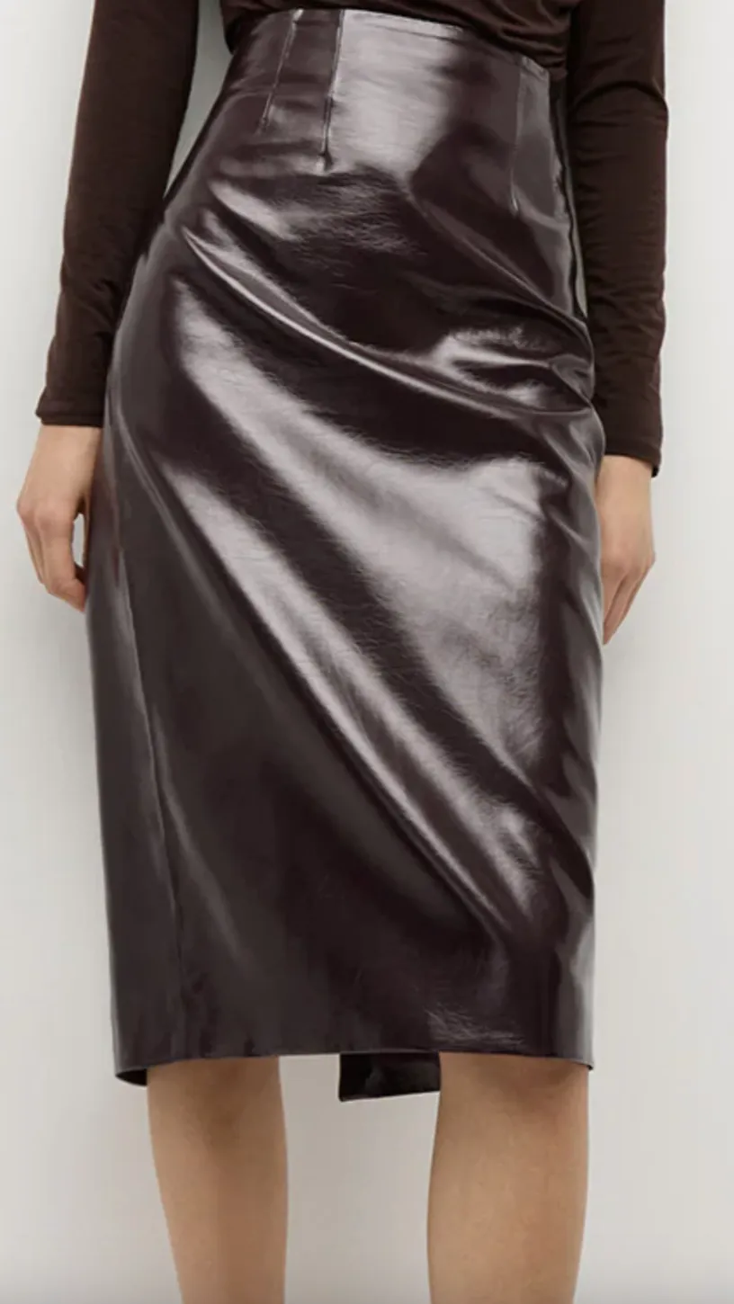 Holmes Skirt - Plum | Veronica Beard