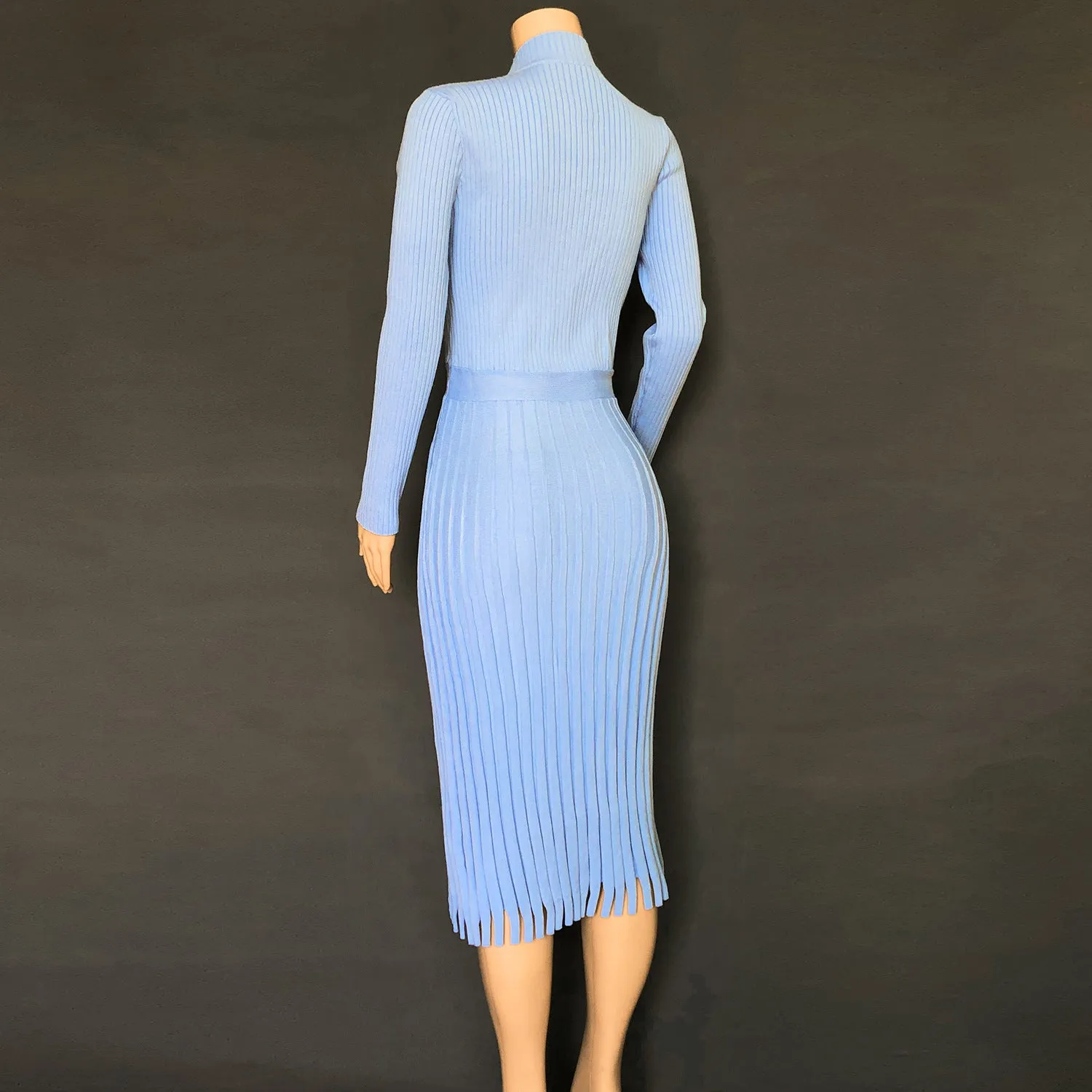 Hot Selling Fashion Women Midi Length  Fall Dresses