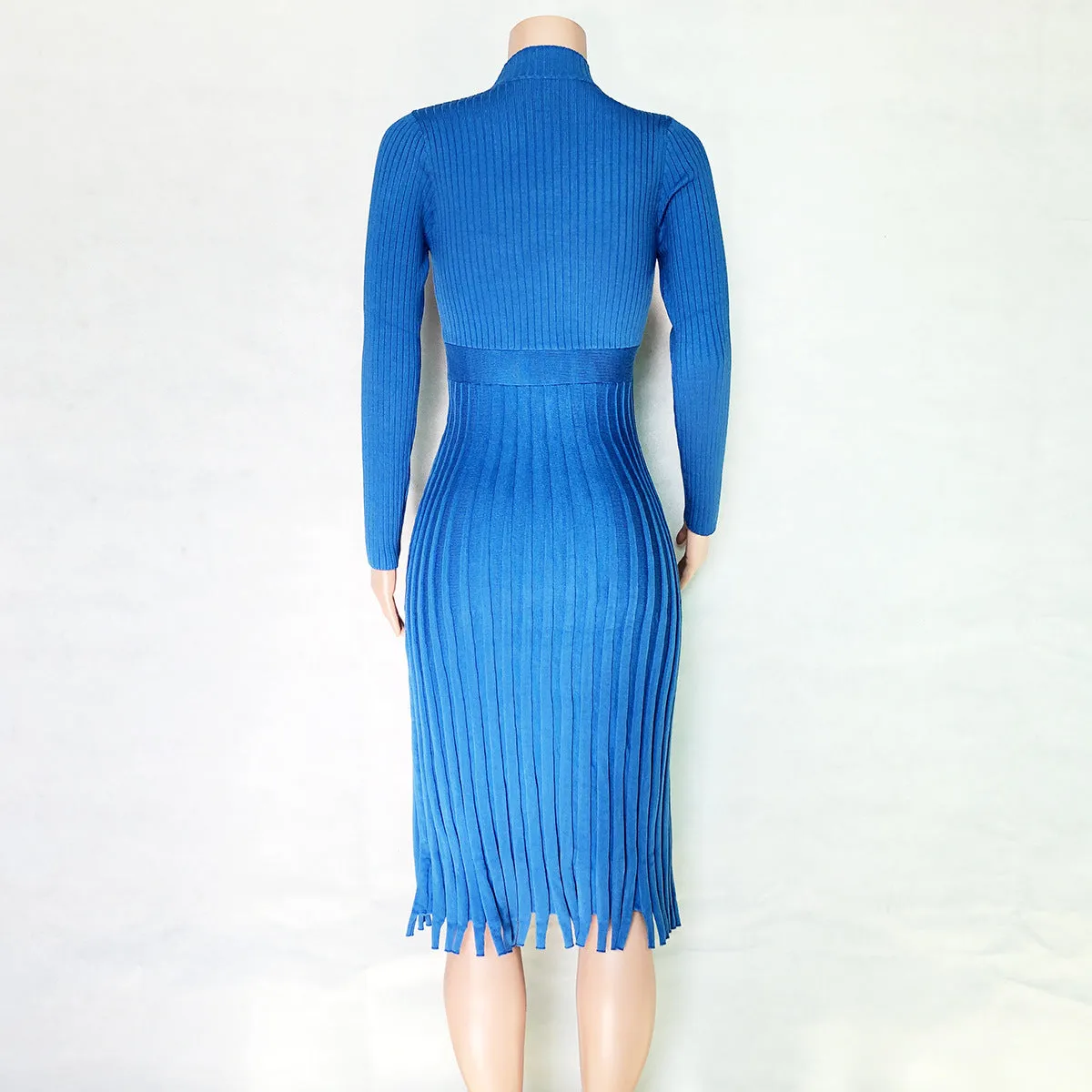Hot Selling Fashion Women Midi Length  Fall Dresses
