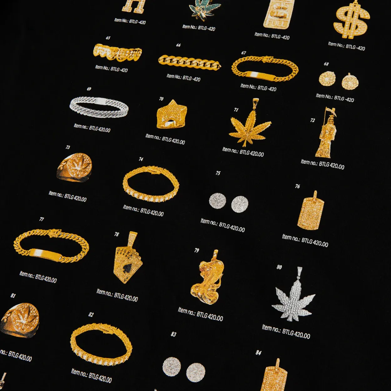 HUF Jewelry Long Sleeve T-Shirt | Black